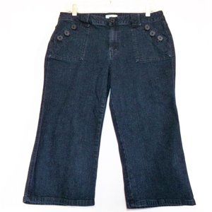 L.A. Blues women's capri jeans dark wash 12 pocket